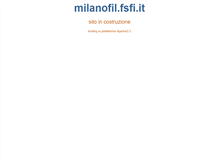 Tablet Screenshot of milanofil.fsfi.it